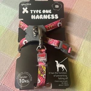 NWT dog harness and leash
